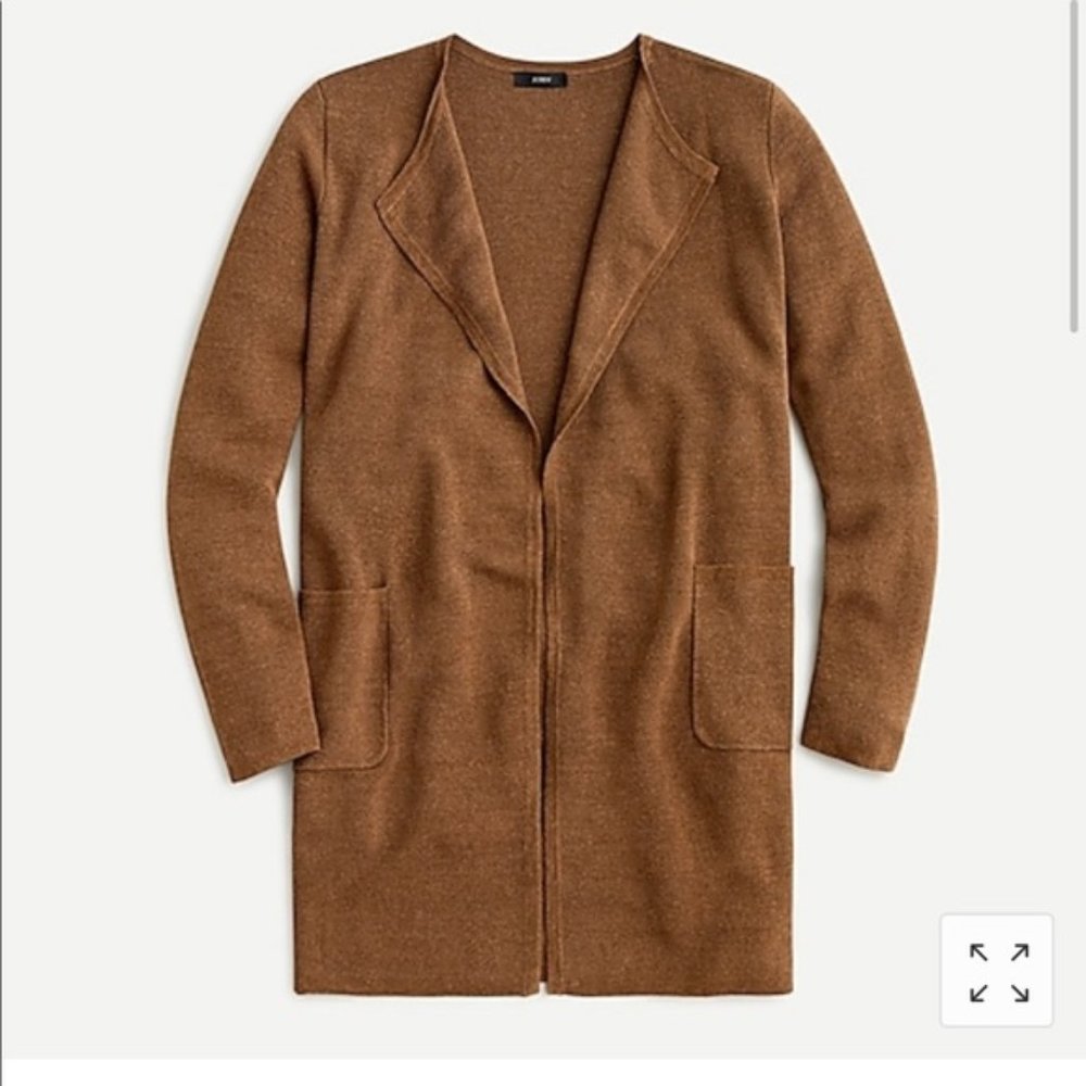 J. Crew Juliette collarless sweater-blazer
